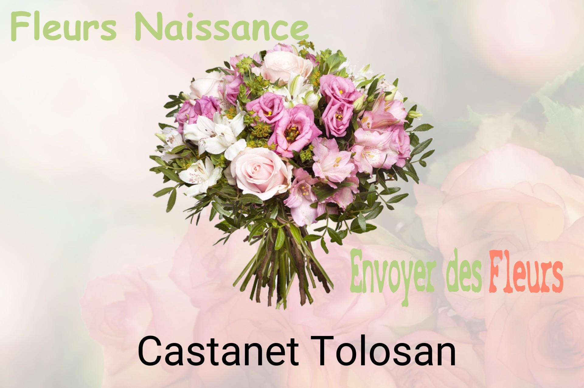 Bouquet de fleurs de naissance livré à Castanet-Tolosan